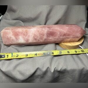 Rose quartz tower point